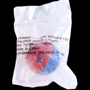 Vintage Tupperware Shape O Ball Keychain